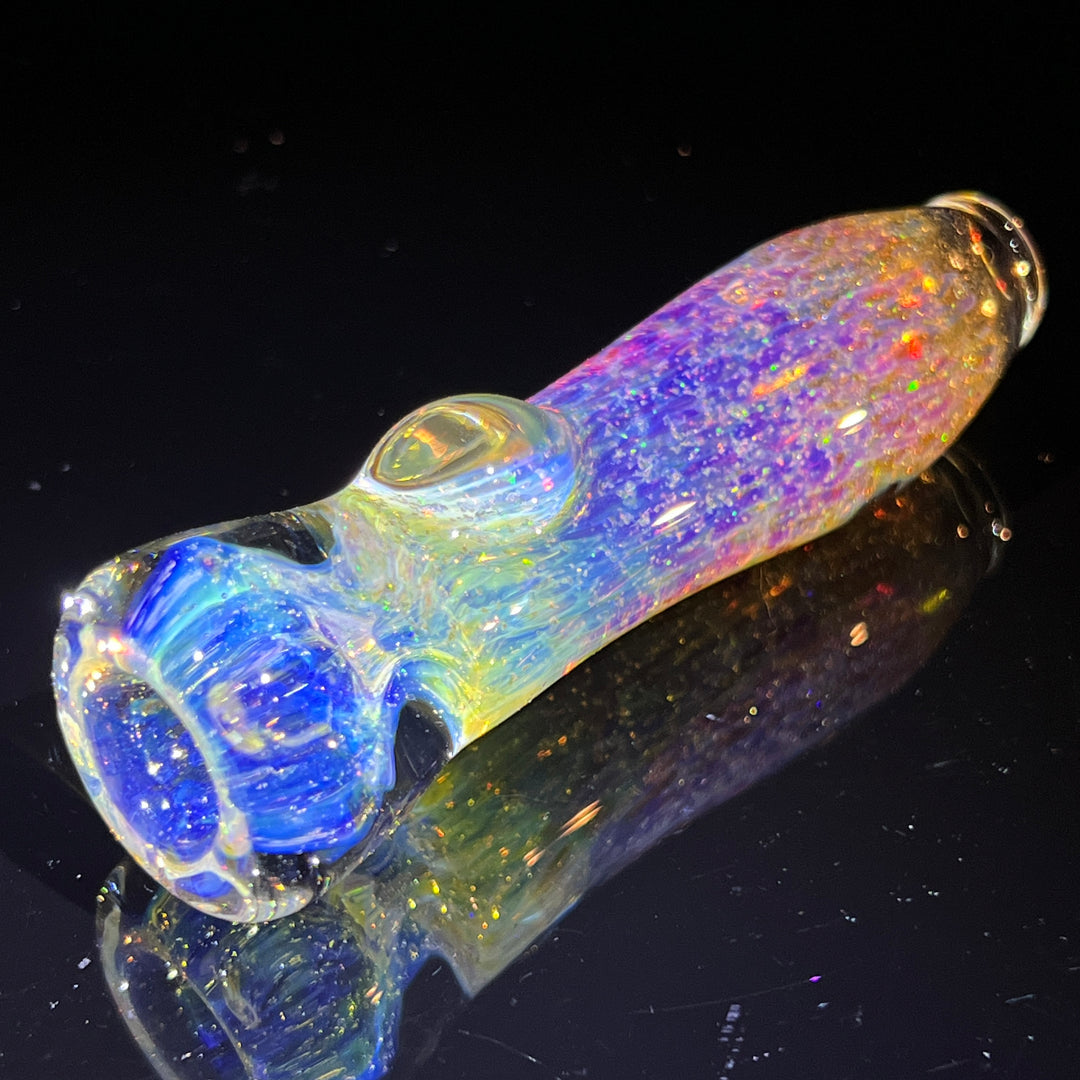 Purple Ghost Stardust Chillum Glass Pipe Tako Glass   