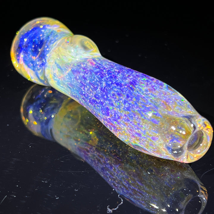 Purple Ghost Stardust Chillum Glass Pipe Tako Glass   