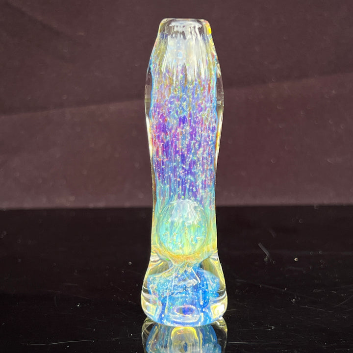 Purple Ghost Stardust Chillum Glass Pipe Tako Glass   