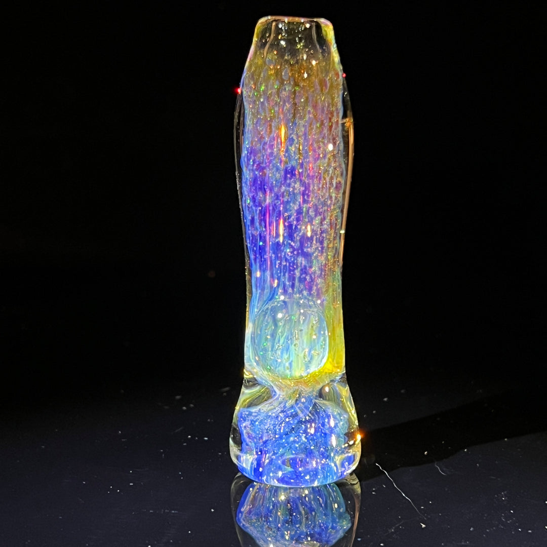 Purple Ghost Stardust Chillum Glass Pipe Tako Glass   