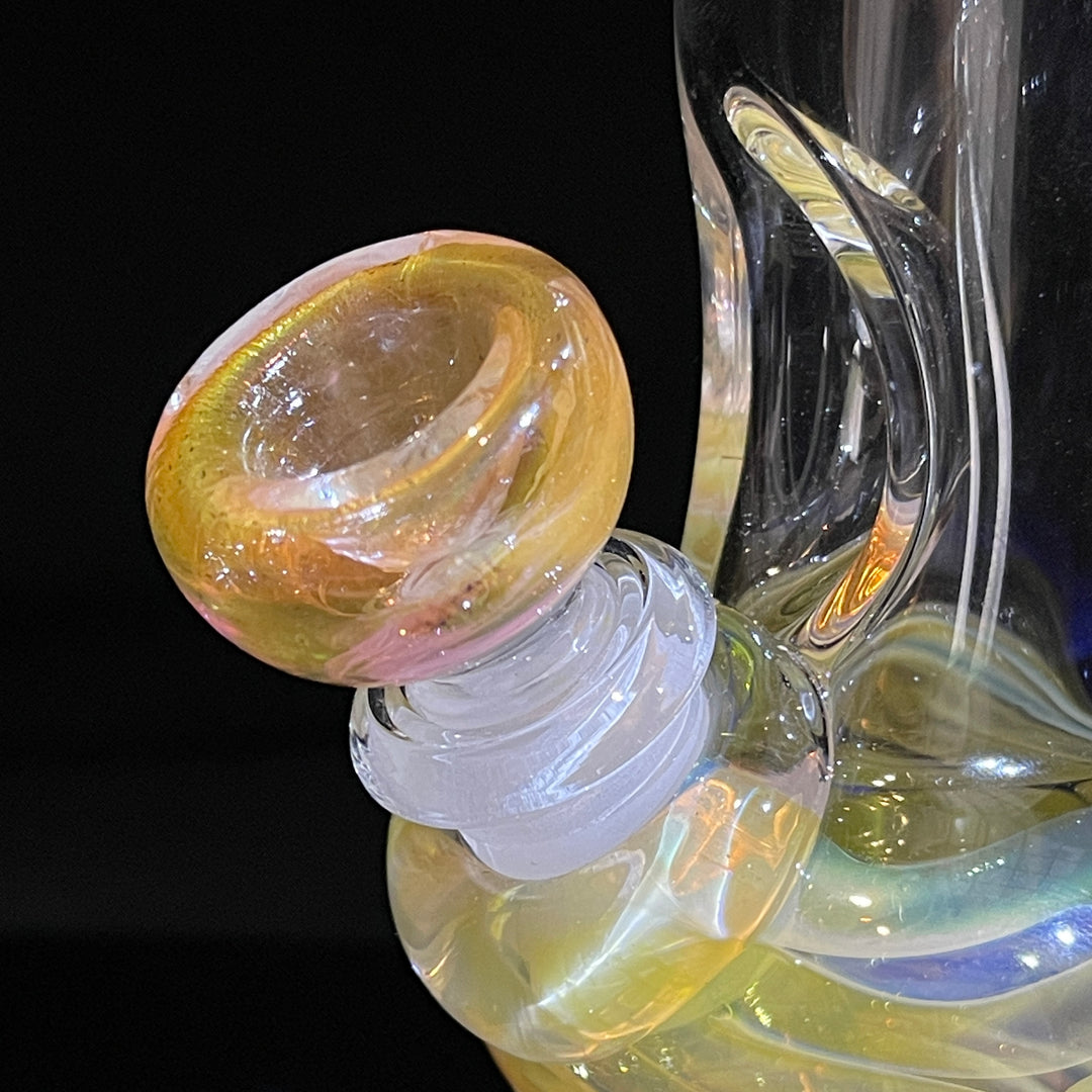 9.5" Fumed Double Bubble Bong Glass Pipe Mary Jane's Glass   