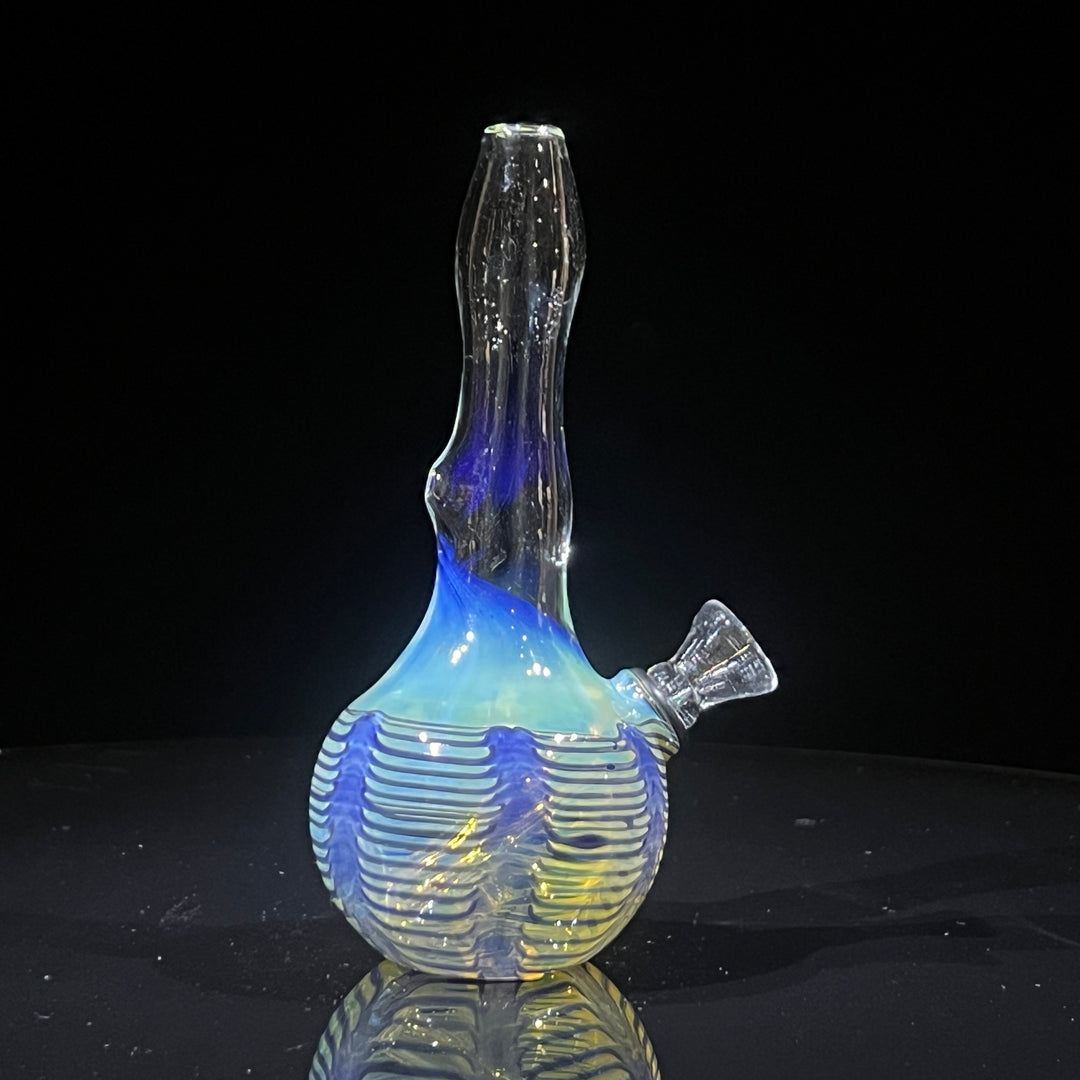 5" Silver Fumed Mini Bong Glass Pipe Mary Jane's Glass