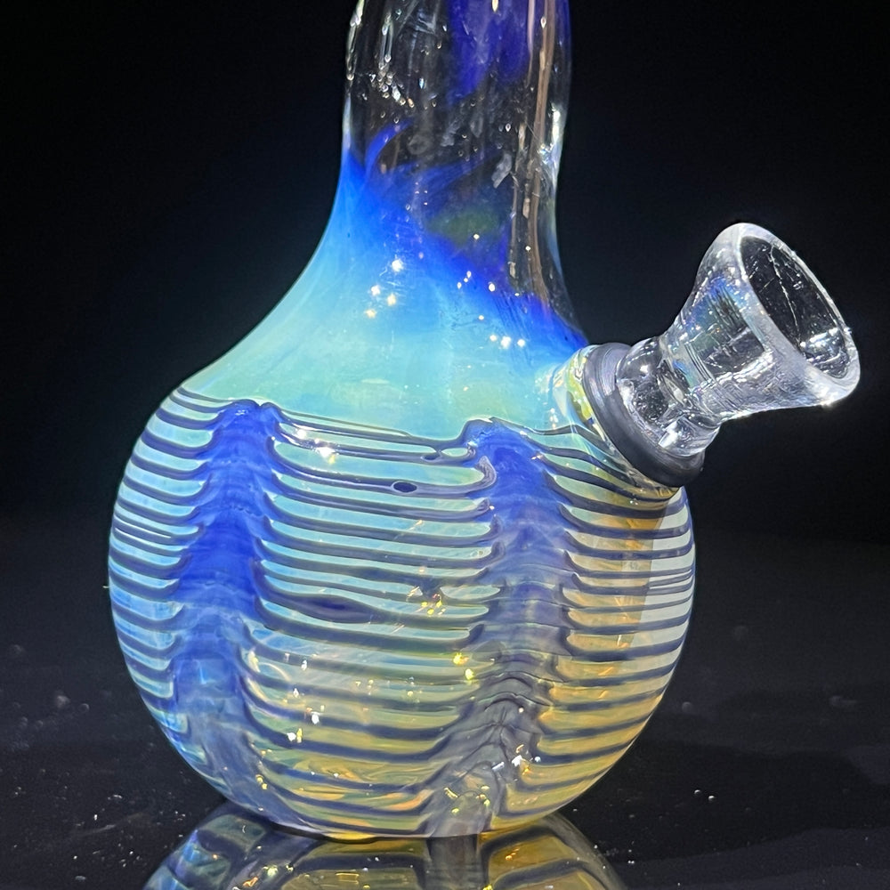 5" Silver Fumed Mini Bong Glass Pipe Mary Jane's Glass