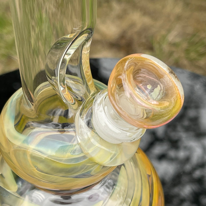 9.5" Fumed Double Bubble Bong Glass Pipe Mary Jane's Glass   