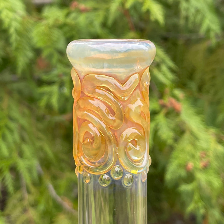 9.5" Fumed Double Bubble Bong Glass Pipe Mary Jane's Glass   