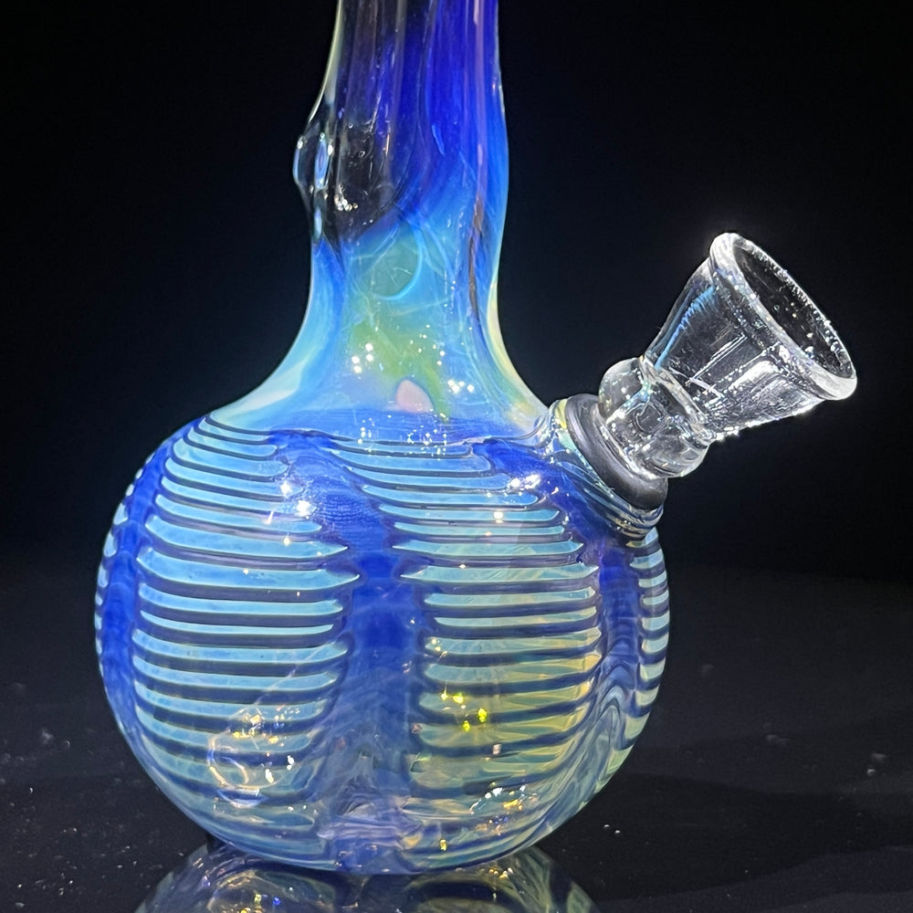 5" Silver Fumed Mini Bong Glass Pipe Mary Jane's Glass