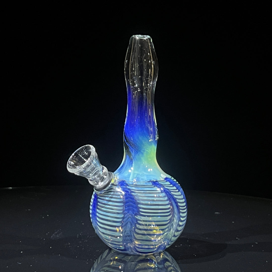 5" Silver Fumed Mini Bong Glass Pipe Mary Jane's Glass