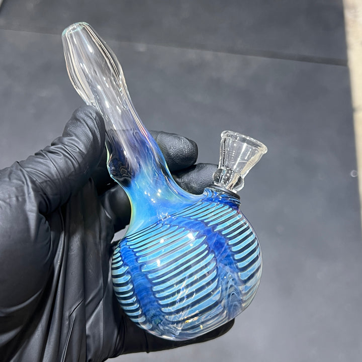 5" Silver Fumed Mini Bong Glass Pipe Mary Jane's Glass