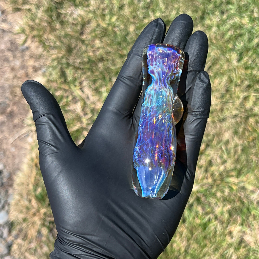 Purple Ghost Chillum Glass Pipe Tako Glass   