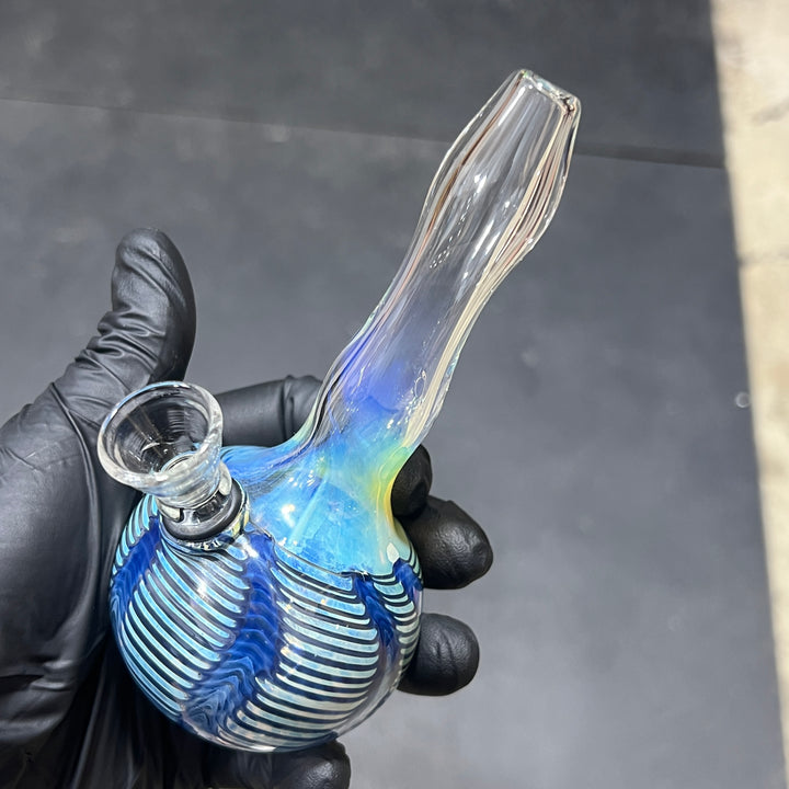 5" Silver Fumed Mini Bong Glass Pipe Mary Jane's Glass
