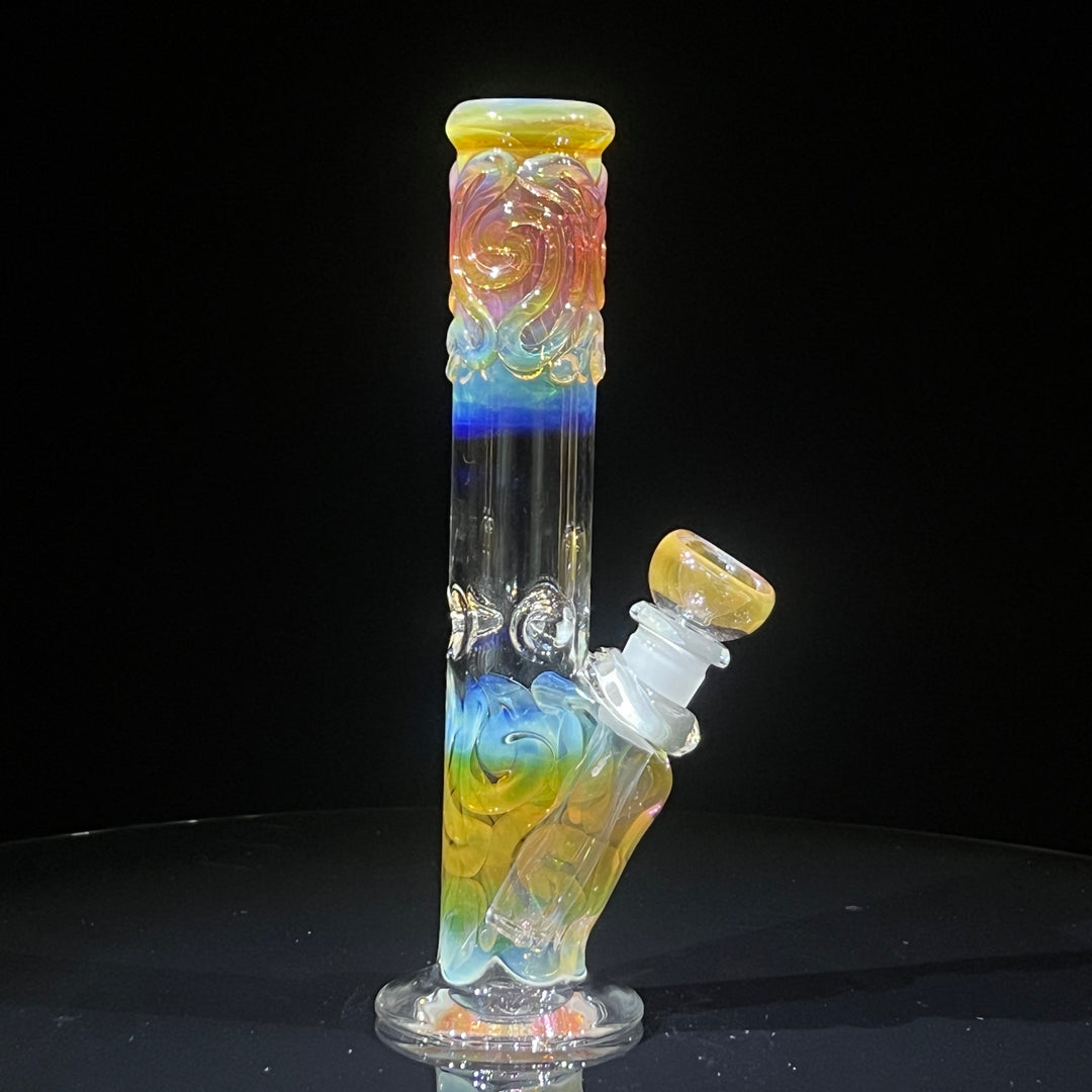 8" Fumed Straight Bong Glass Pipe Mary Jane's Glass