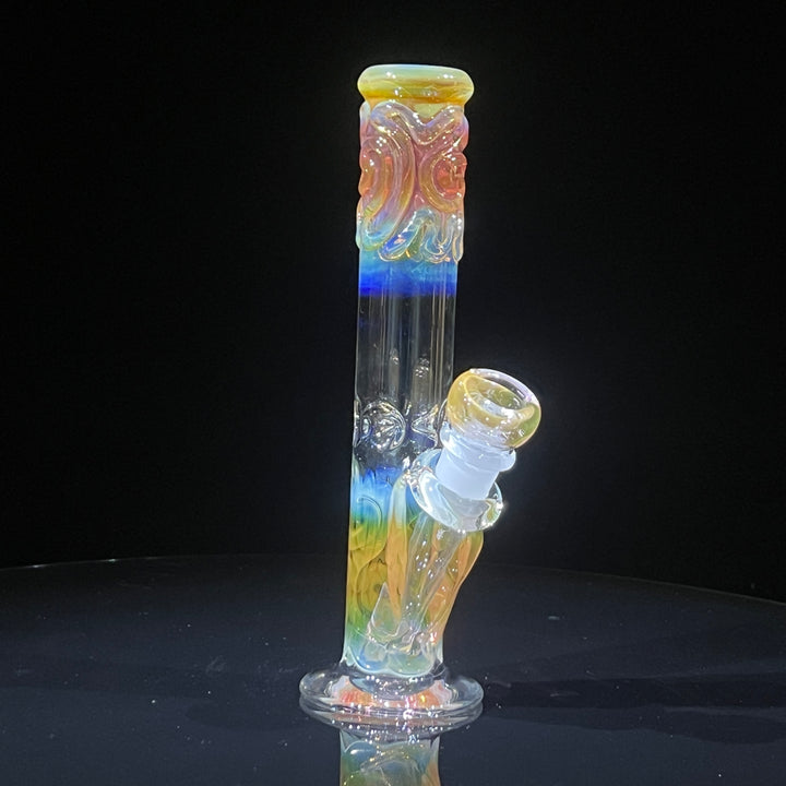 8" Fumed Straight Bong Glass Pipe Mary Jane's Glass