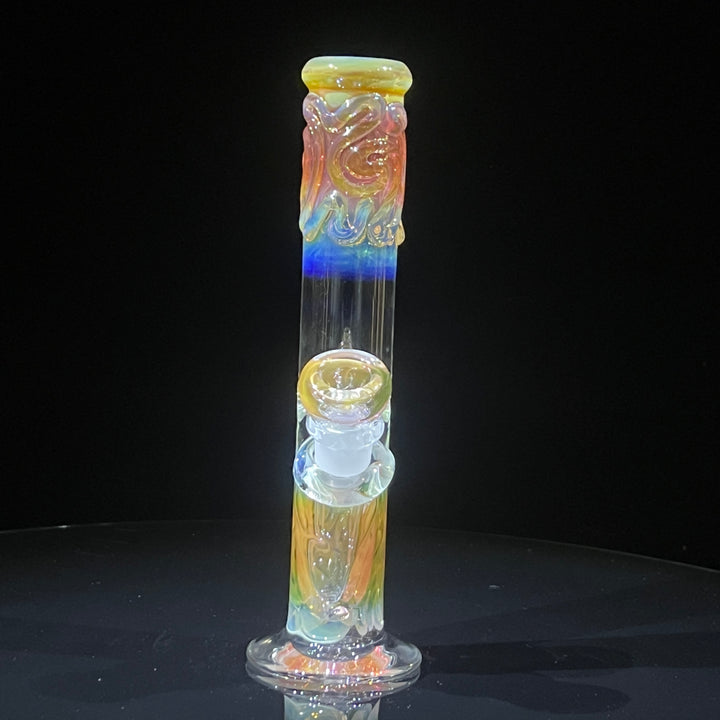 8" Fumed Straight Bong Glass Pipe Mary Jane's Glass
