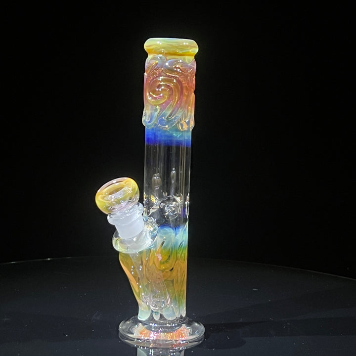 8" Fumed Straight Bong Glass Pipe Mary Jane's Glass
