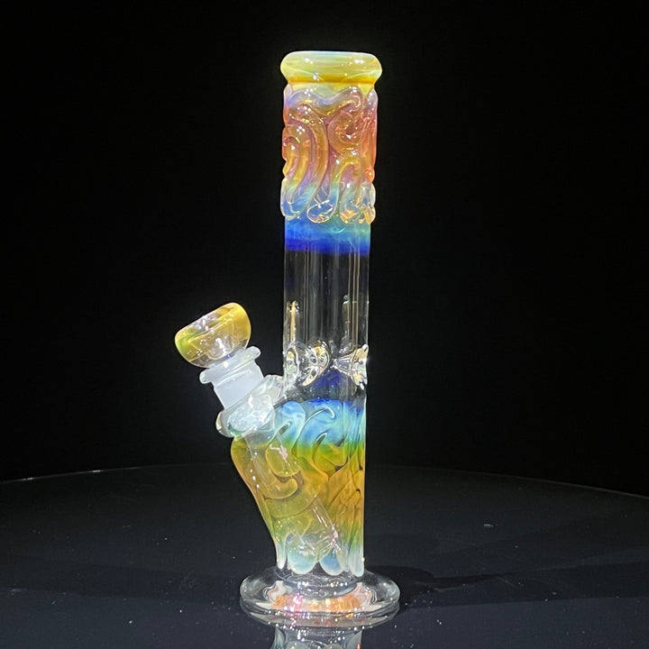 8" Fumed Straight Bong Glass Pipe Mary Jane's Glass