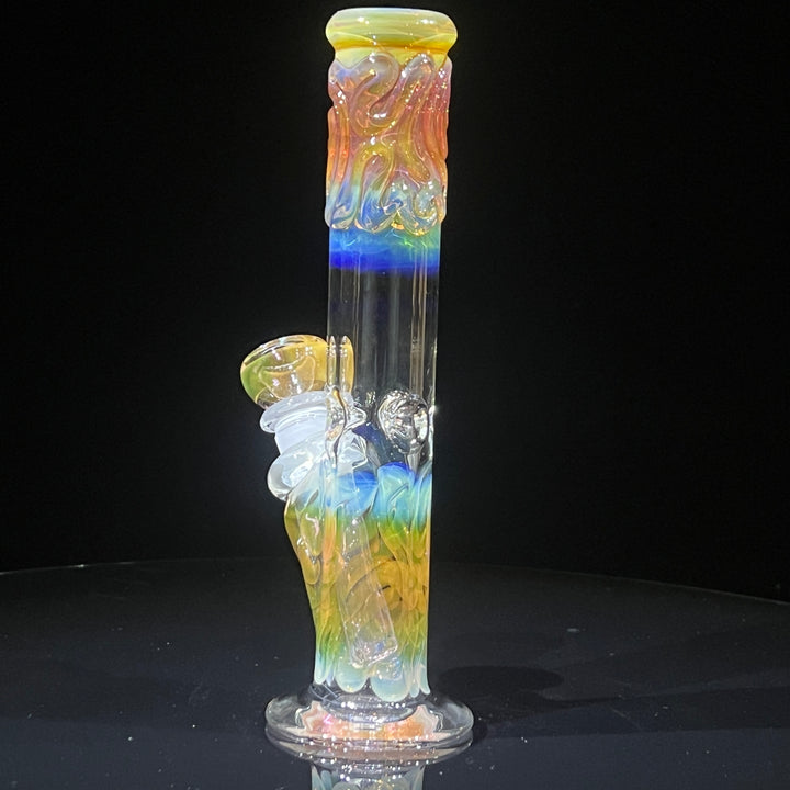 8" Fumed Straight Bong Glass Pipe Mary Jane's Glass