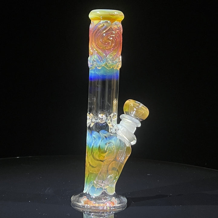 8" Fumed Straight Bong Glass Pipe Mary Jane's Glass