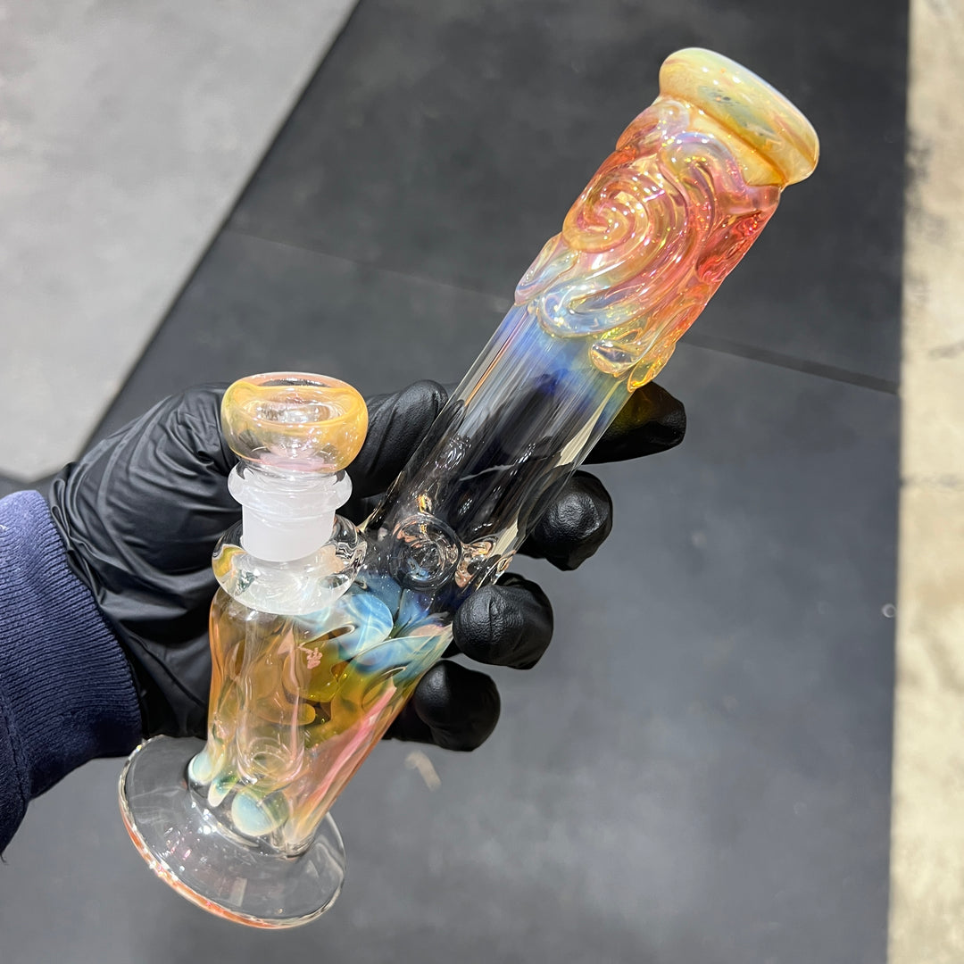 8" Fumed Straight Bong Glass Pipe Mary Jane's Glass