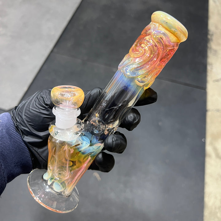 8" Fumed Straight Bong Glass Pipe Mary Jane's Glass