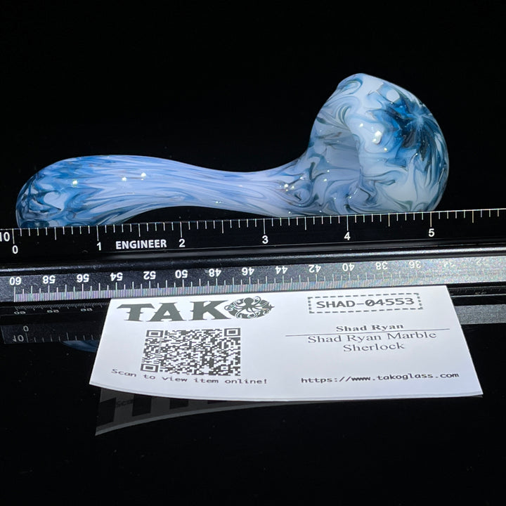 Shad Ryan Marble Sherlock Glass Pipe Shad Ryan   