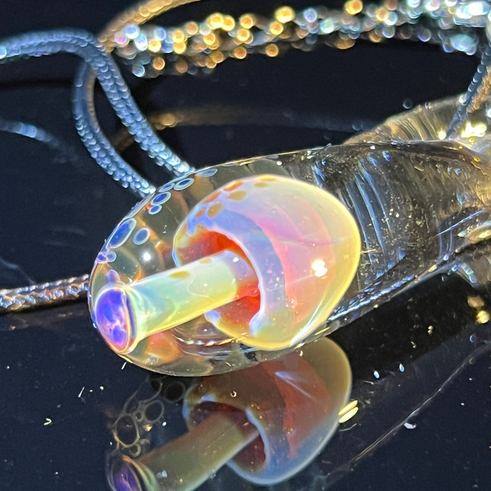 Fancy Mushroom Drop Pendant Glass Pipe Beezy Glass   