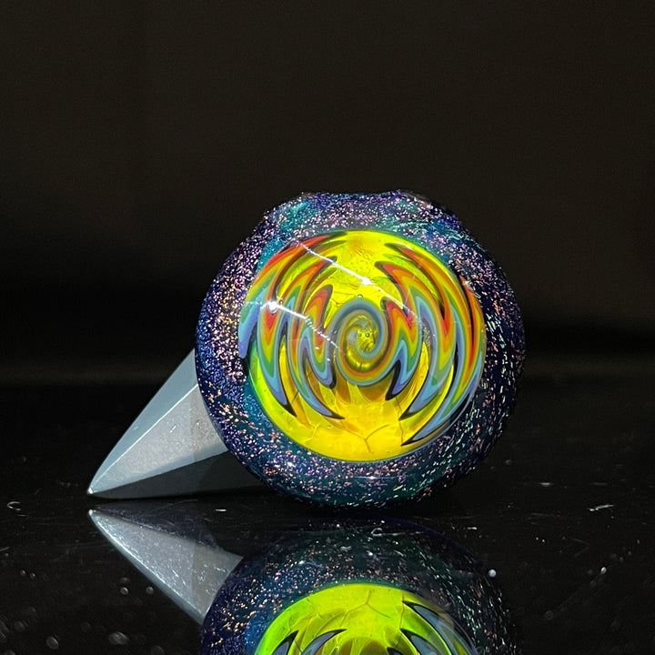 Wigwag Thermal Glass Pendant Jewelry Bunky Glass   