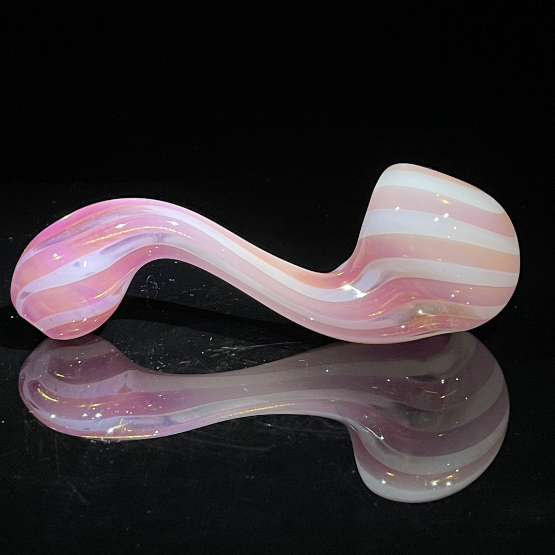 Shad Ryan Candy Stripe Sherlock Glass Pipe Shad Ryan   