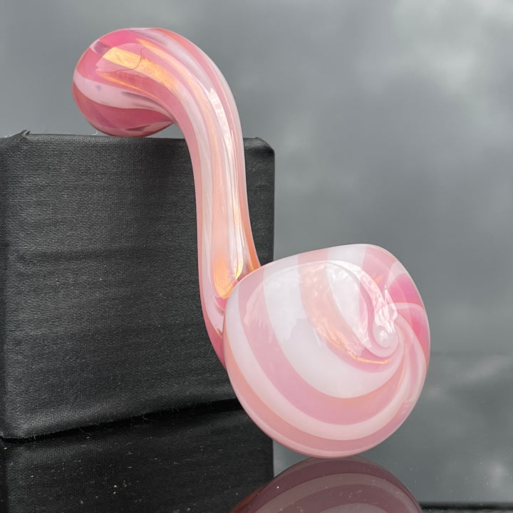 Shad Ryan Candy Stripe Sherlock Glass Pipe Shad Ryan   