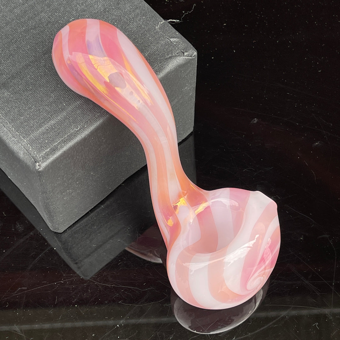 Shad Ryan Candy Stripe Sherlock Glass Pipe Shad Ryan   