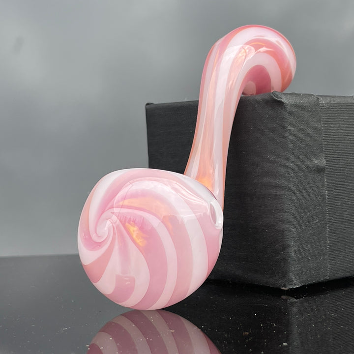 Shad Ryan Candy Stripe Sherlock Glass Pipe Shad Ryan   