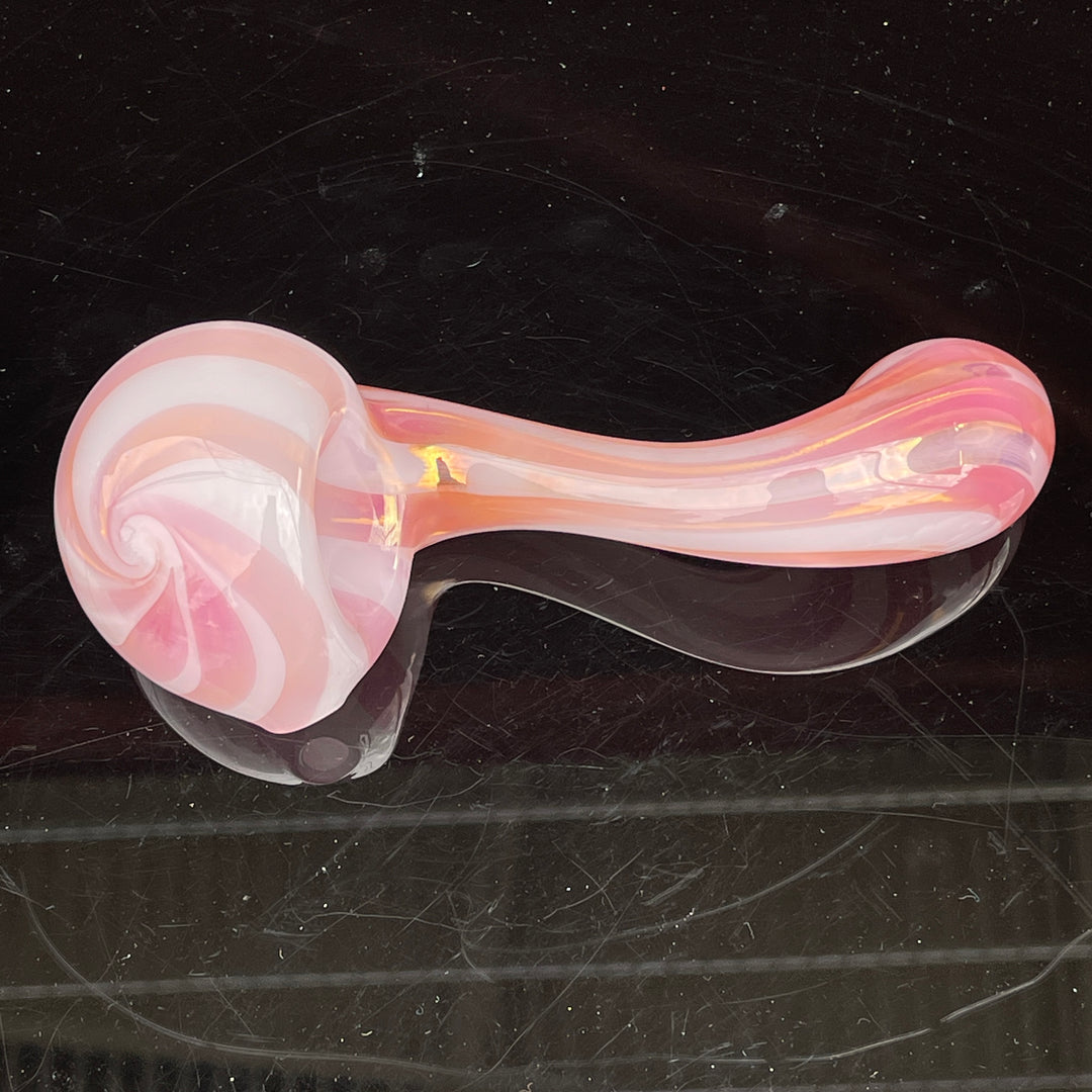 Shad Ryan Candy Stripe Sherlock Glass Pipe Shad Ryan   