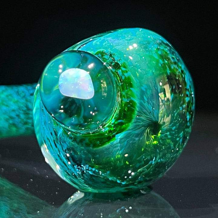 Green Opal Pipe Glass Pipe Beezy Glass