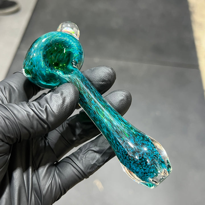 Green Opal Pipe Glass Pipe Beezy Glass