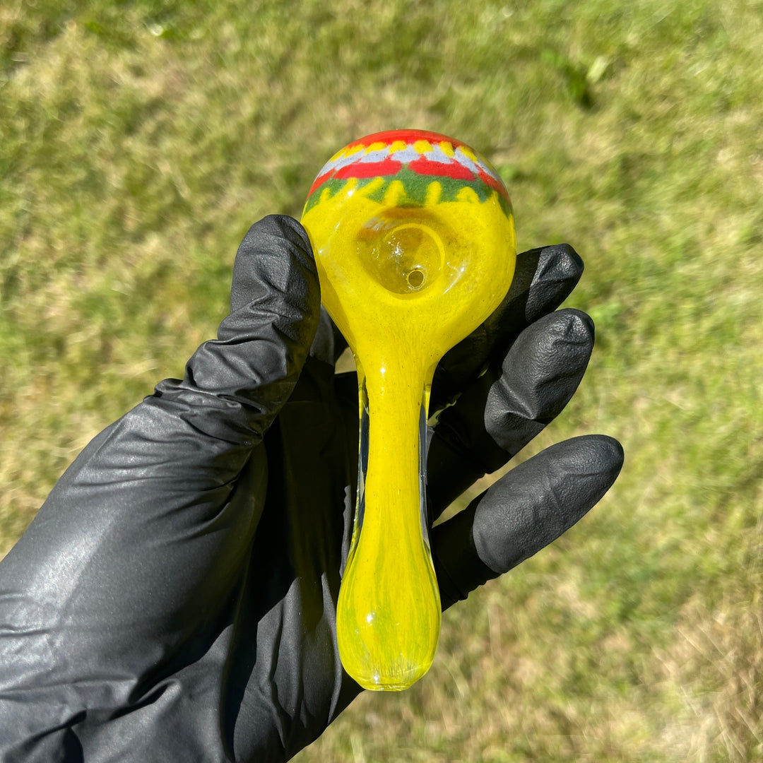 Mandala Art Pipe Glass Pipe Hoffman Glass   