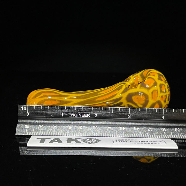 Leopard Pipe Glass Pipe Hoffman Glass   