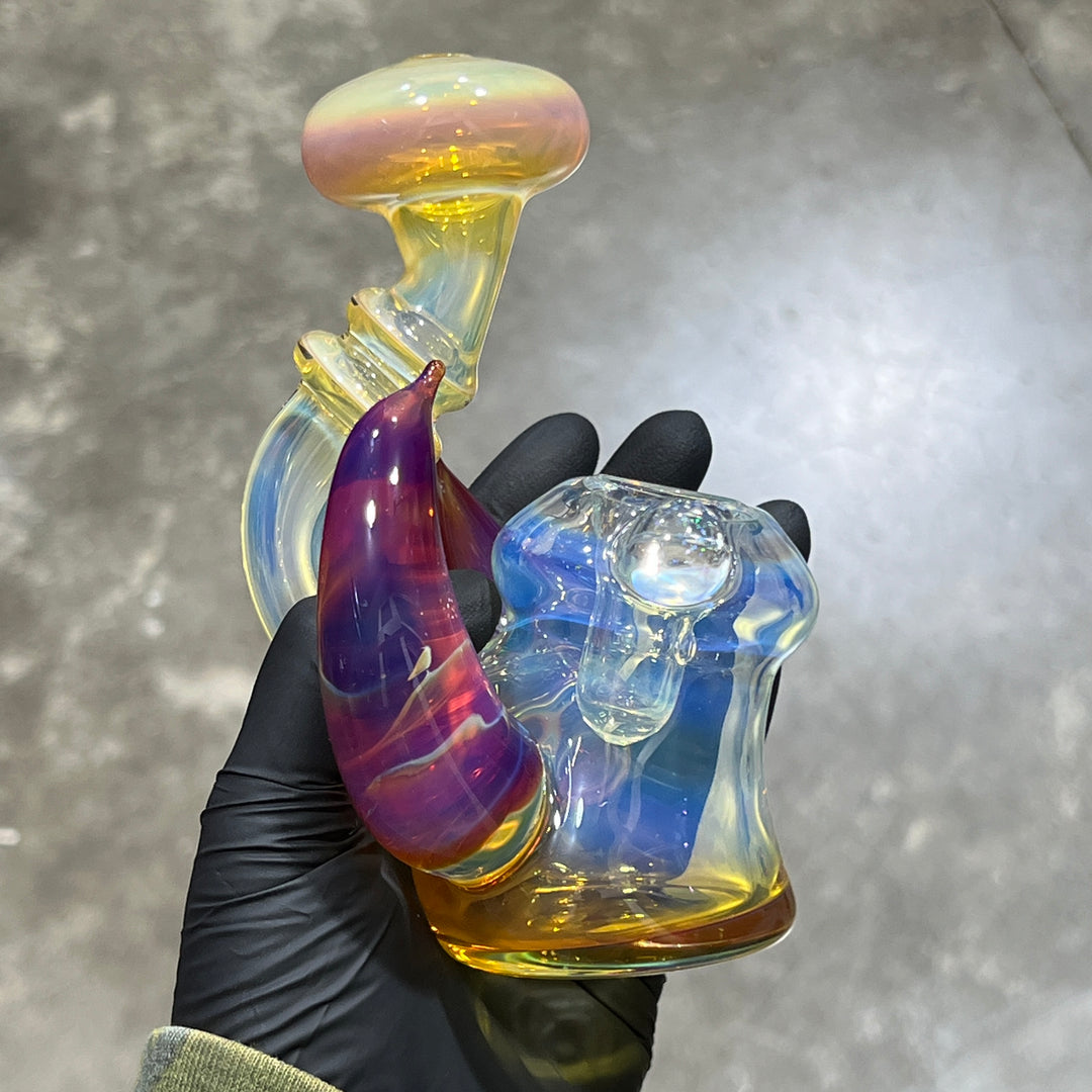 Purple Hash Squatlock Glass Pipe Tako Glass   