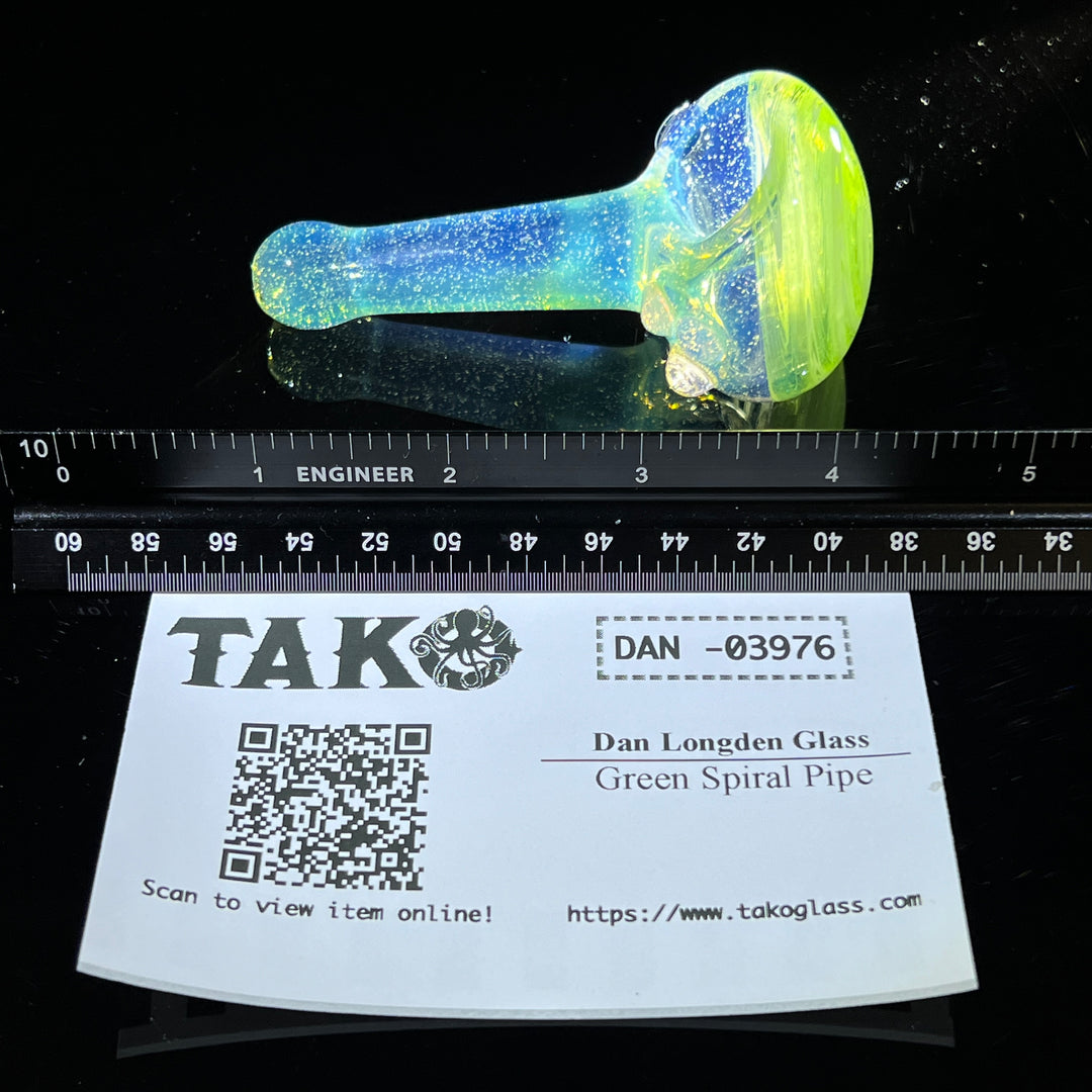 Green Spiral Pipe Glass Pipe Dan Longden Glass   