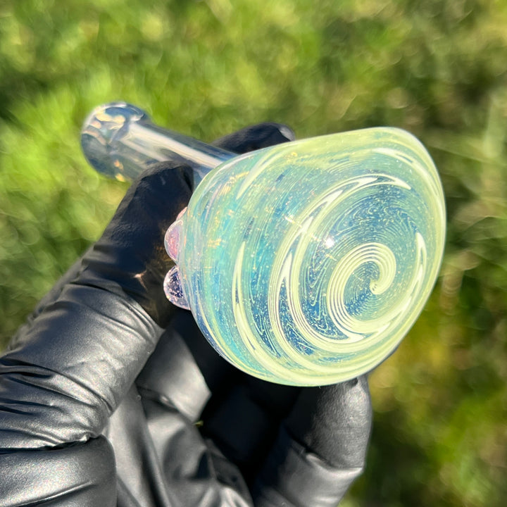 Green Spiral Pipe Glass Pipe Dan Longden Glass   