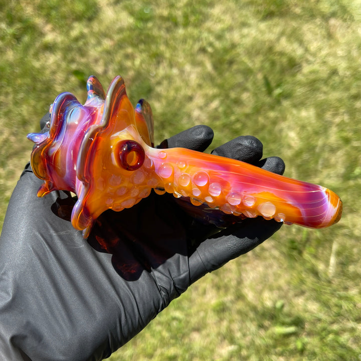 Mango Seashell Pipe Glass Pipe Unclefish Creations   