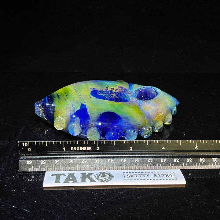 Flat Fish Bubble Glass Pipe Glass Pipe Street Kitty Glass   