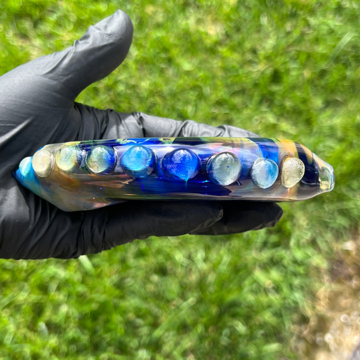 Flat Fish Bubble Glass Pipe Glass Pipe Street Kitty Glass   