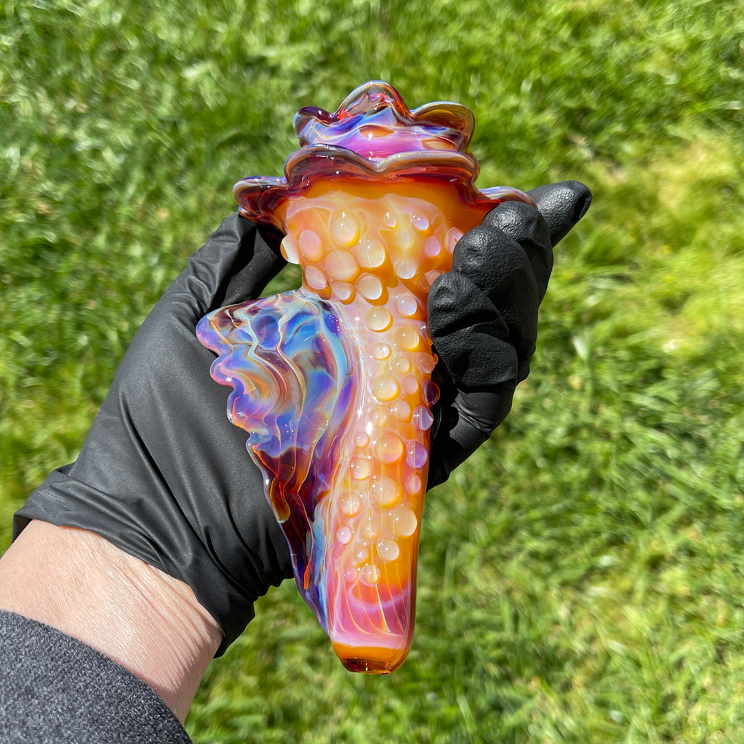 Mango Seashell Pipe Glass Pipe Unclefish Creations   