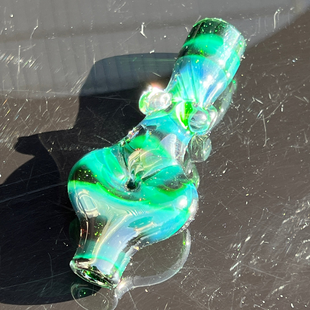 Exp Green Sister Chillum Glass Pipe Sable Haze   