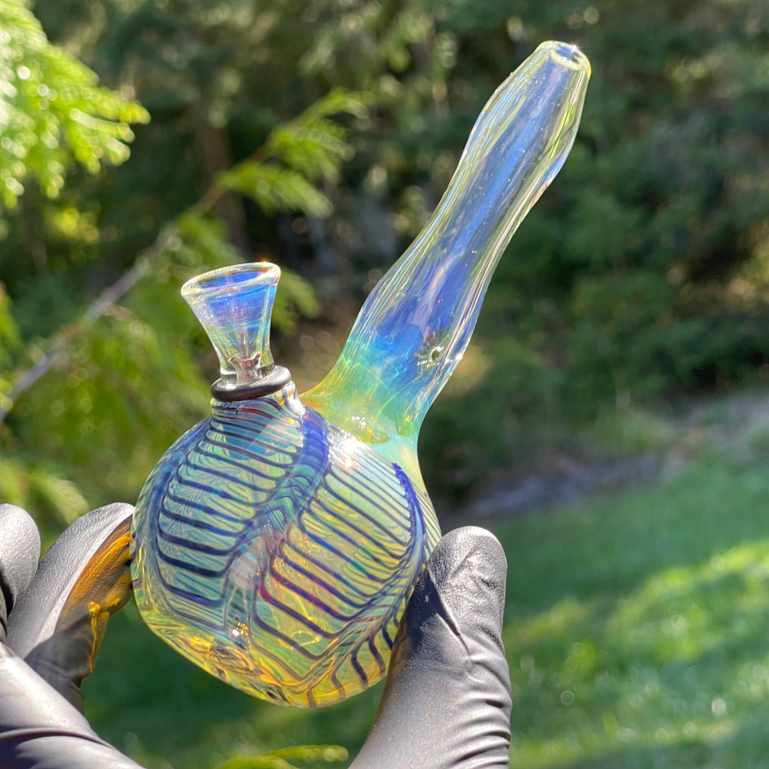5" Silver Fumed Mini Bong Glass Pipe Mary Jane's Glass   