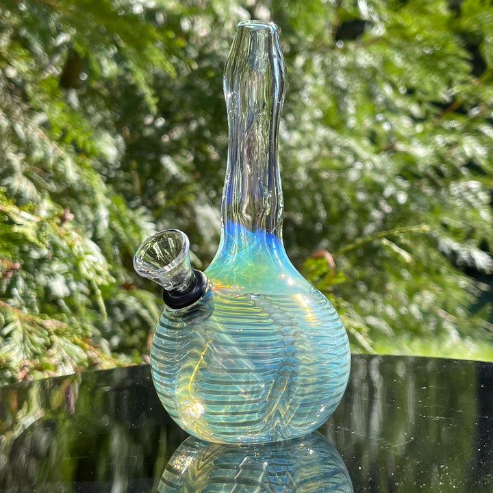 5" Silver Fumed Mini Bong Glass Pipe Mary Jane's Glass   