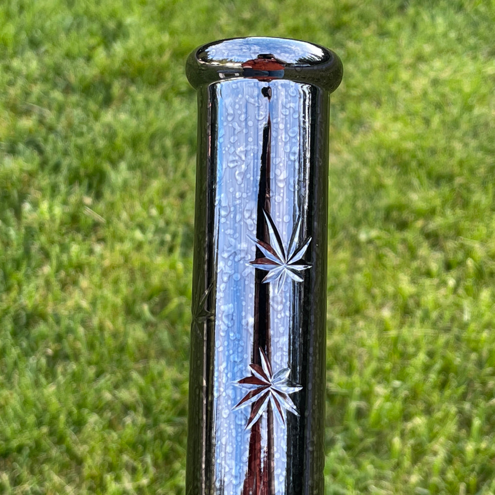 12" Leaf Beaker Bong Glass Pipe TG   