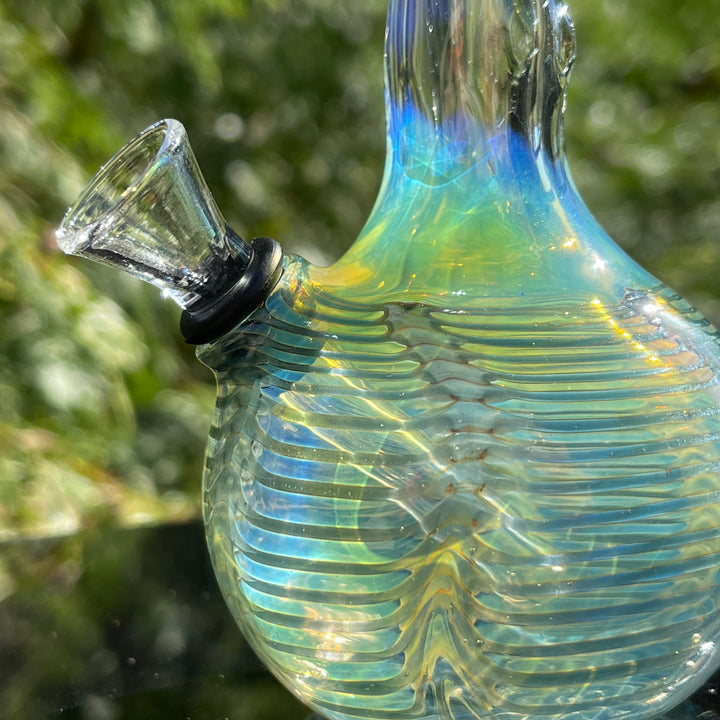 5" Silver Fumed Mini Bong Glass Pipe Mary Jane's Glass   