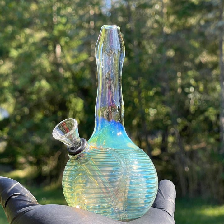 5" Silver Fumed Mini Bong Glass Pipe Mary Jane's Glass   
