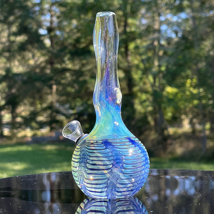 5" Silver Fumed Mini Bong Glass Pipe Mary Jane's Glass   
