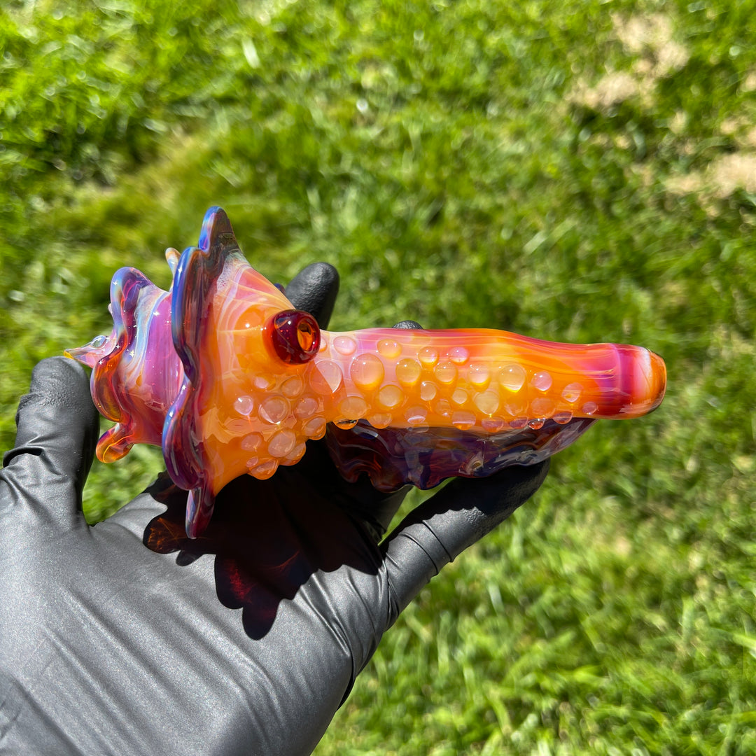 Mango Seashell Pipe Glass Pipe Unclefish Creations   